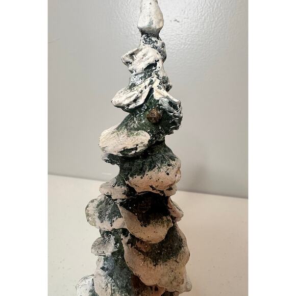 Department 56 Christmas Village Accessory 10.5" Green Snow Pole Pine Tree - Picture 2 of 6